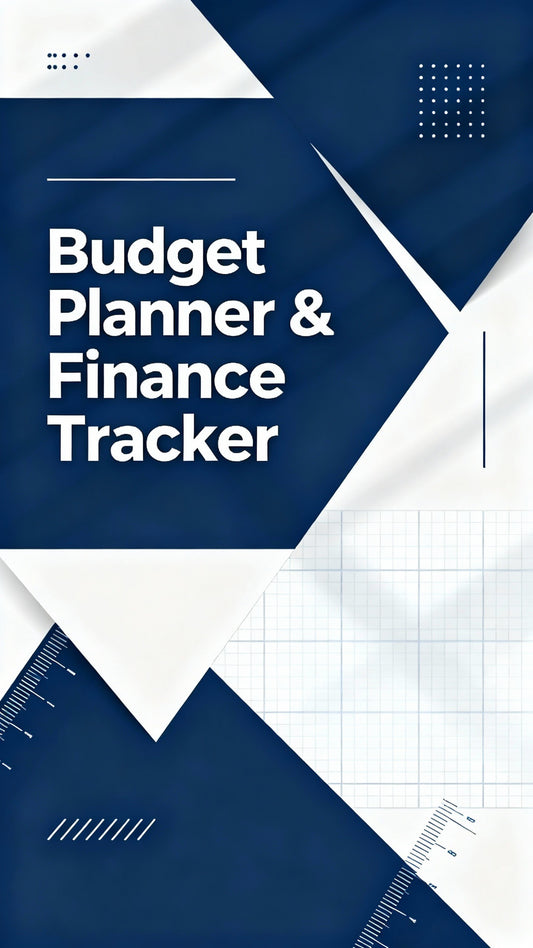 BUDGET PLANNER & FINANCE TRACKER Minimal Clean
